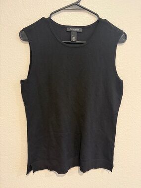 5 for $10 White House Black Market size Small Black Ribbed Sleeveless Knit Shell